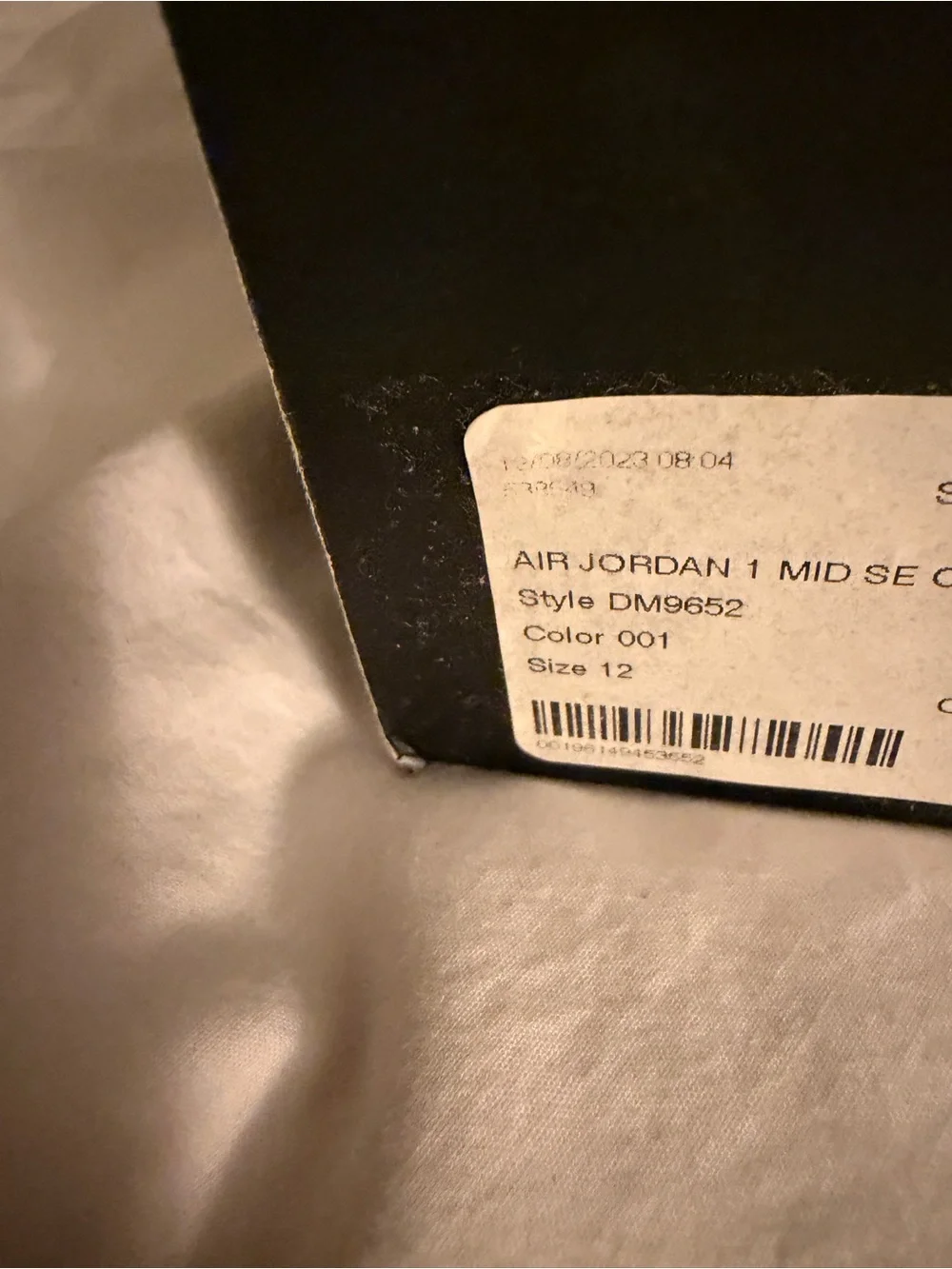 Air Jordan 1 Mid SE Craft 'Inside Out - Black'
